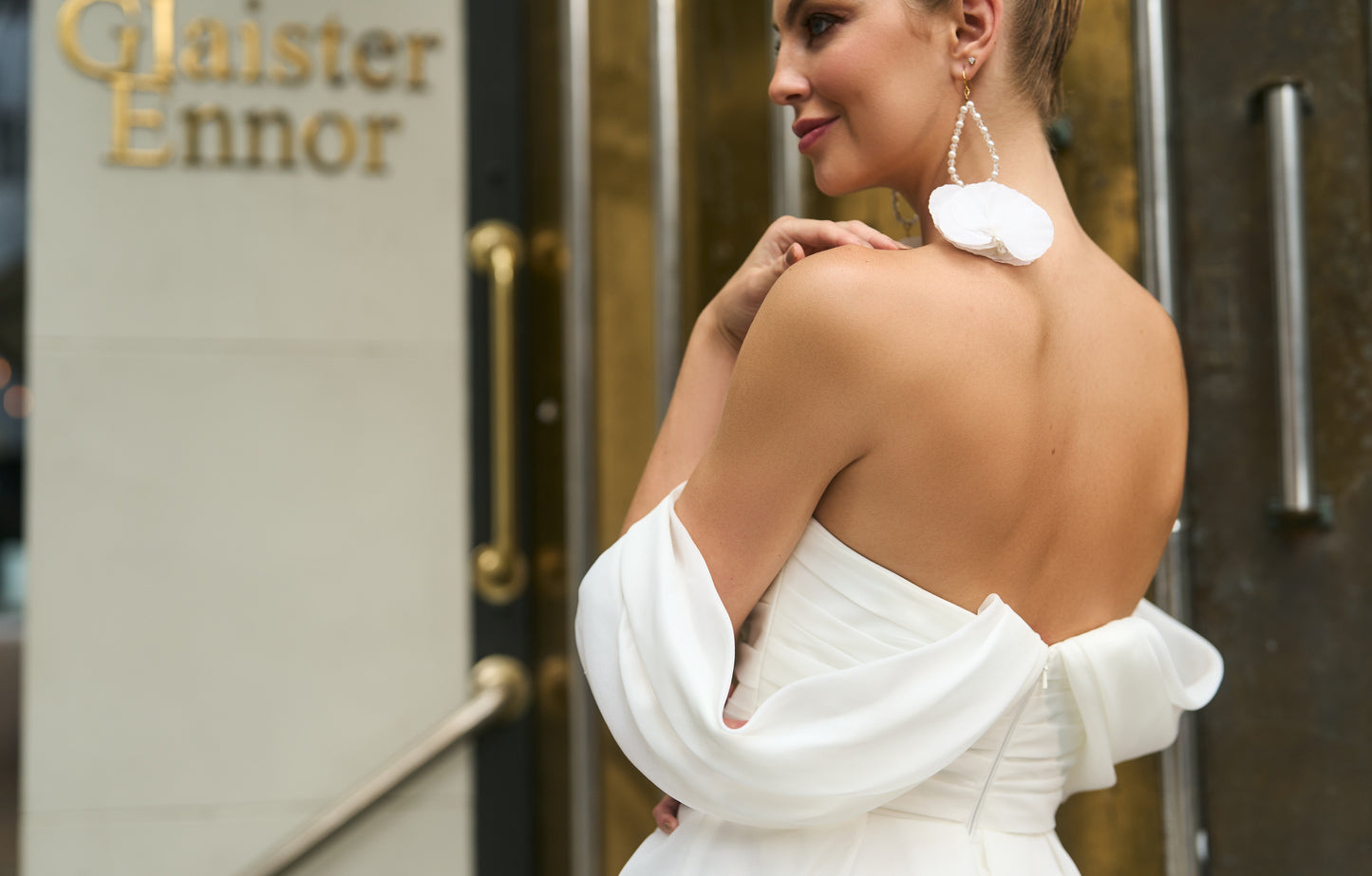 Pearl and Silk one-off Earrings