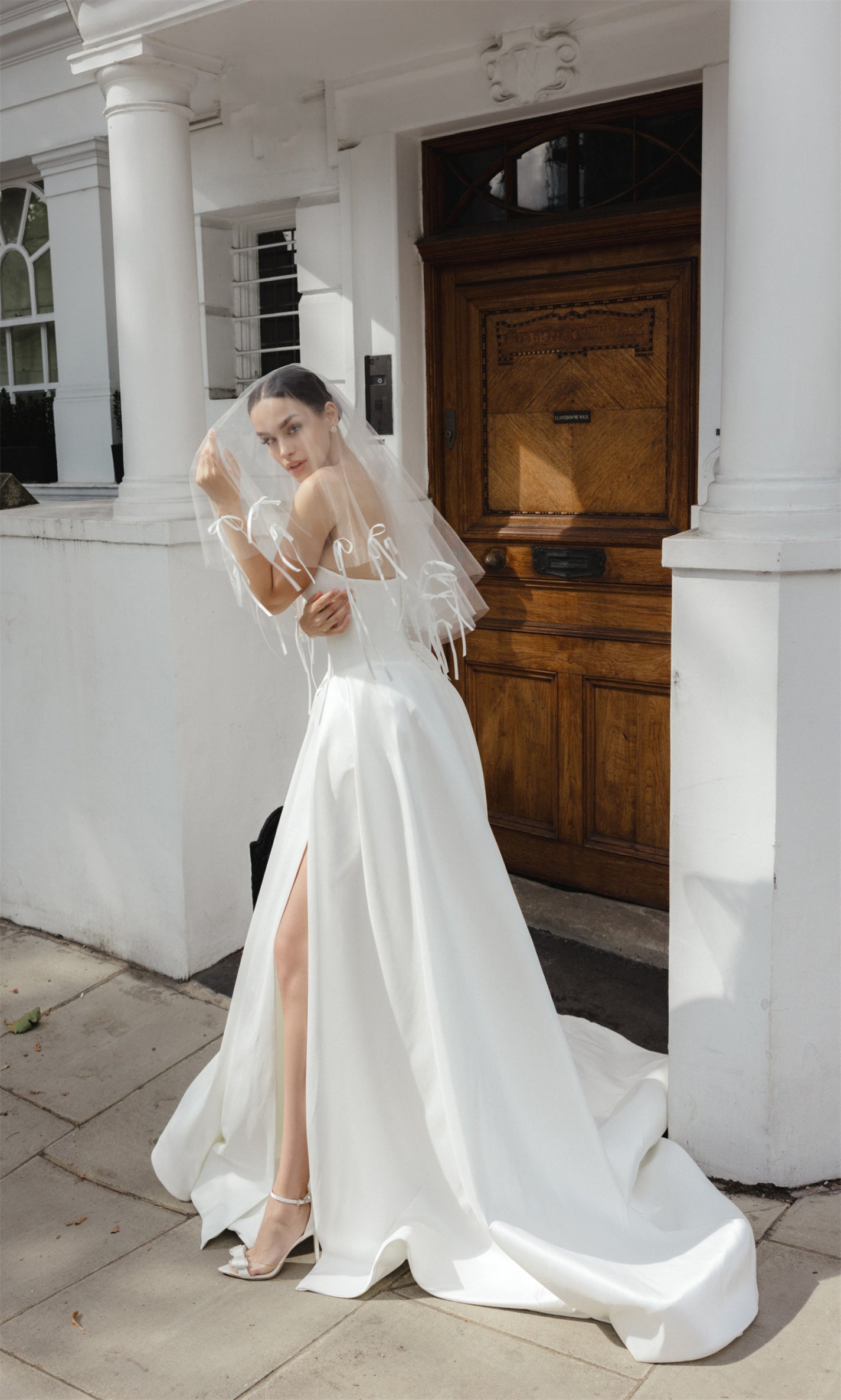 ANTIGONI Bridal gown - by Windsor collection Jessica Couture. A-line Strapless Mikado gown. 