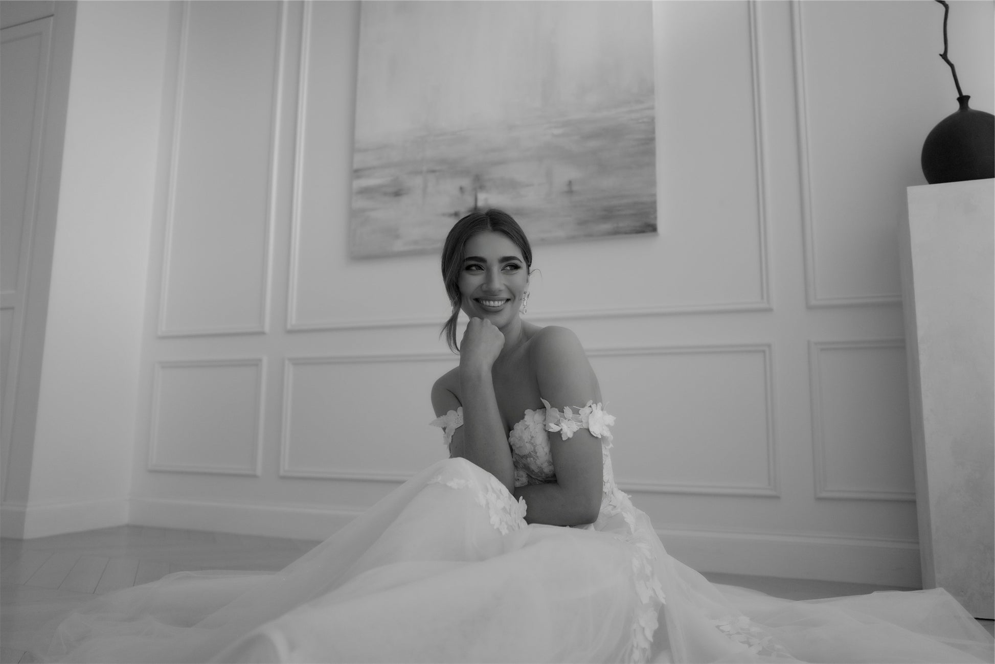 ARIA gown - floral A-LINE bridal gown by Willow collection Miss Chloe 