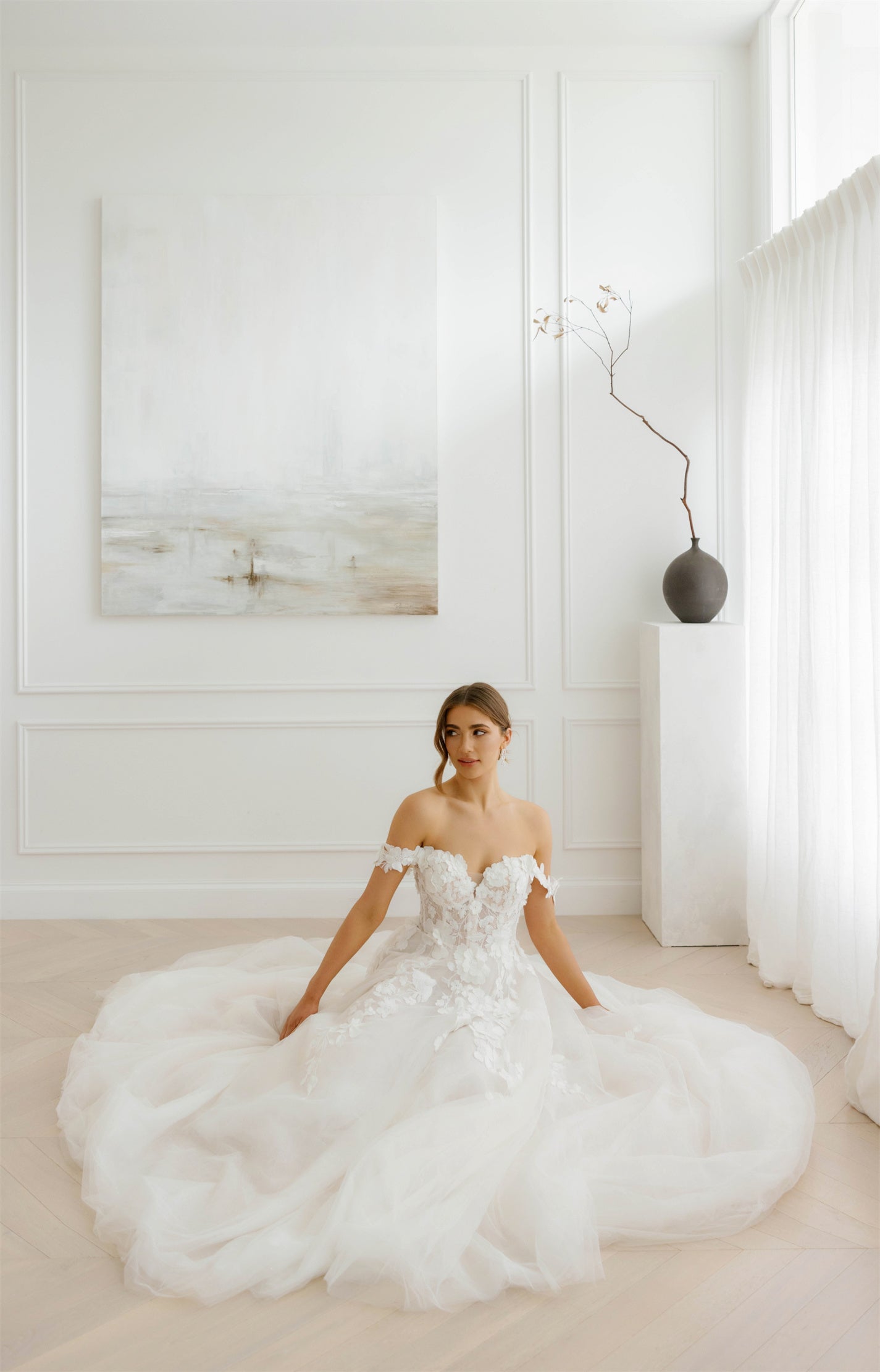 ARIA gown - floral A-LINE bridal gown by Willow collection Miss Chloe 