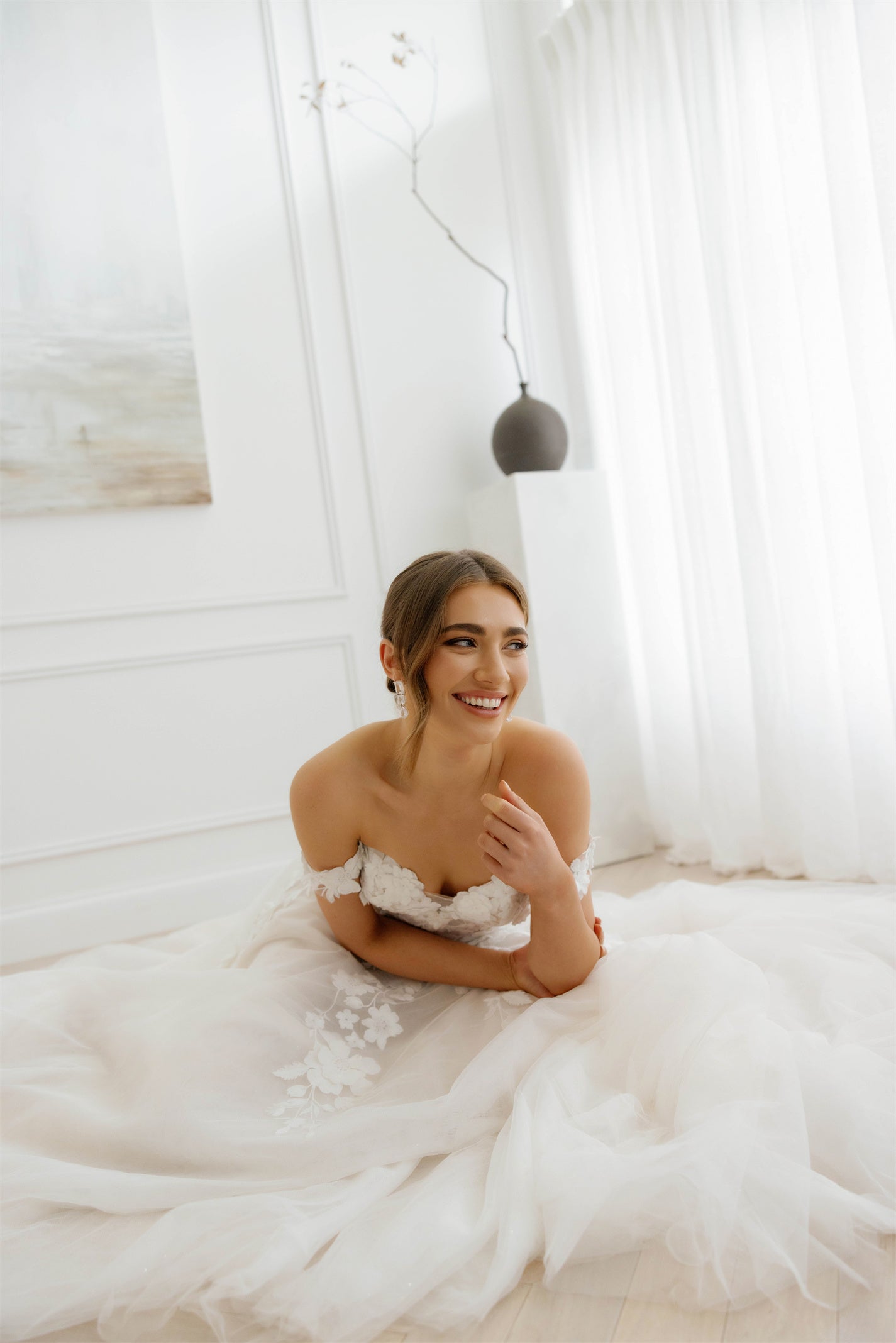 ARIA gown - floral A-LINE bridal gown by Willow collection Miss Chloe 