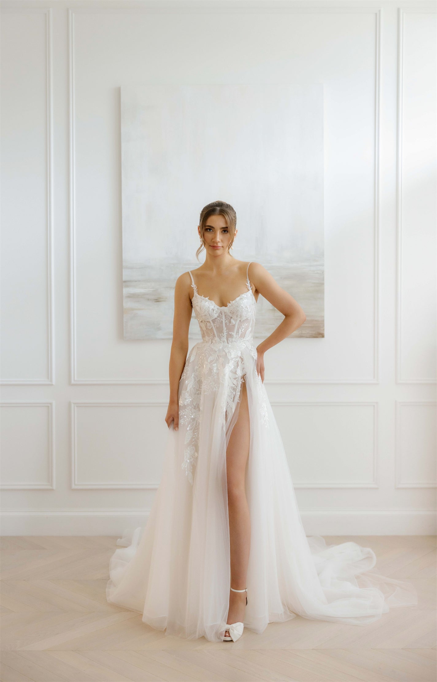 BROOKLYN gown - lace A-LINE bridal gown by Willow collection Miss Chloe 