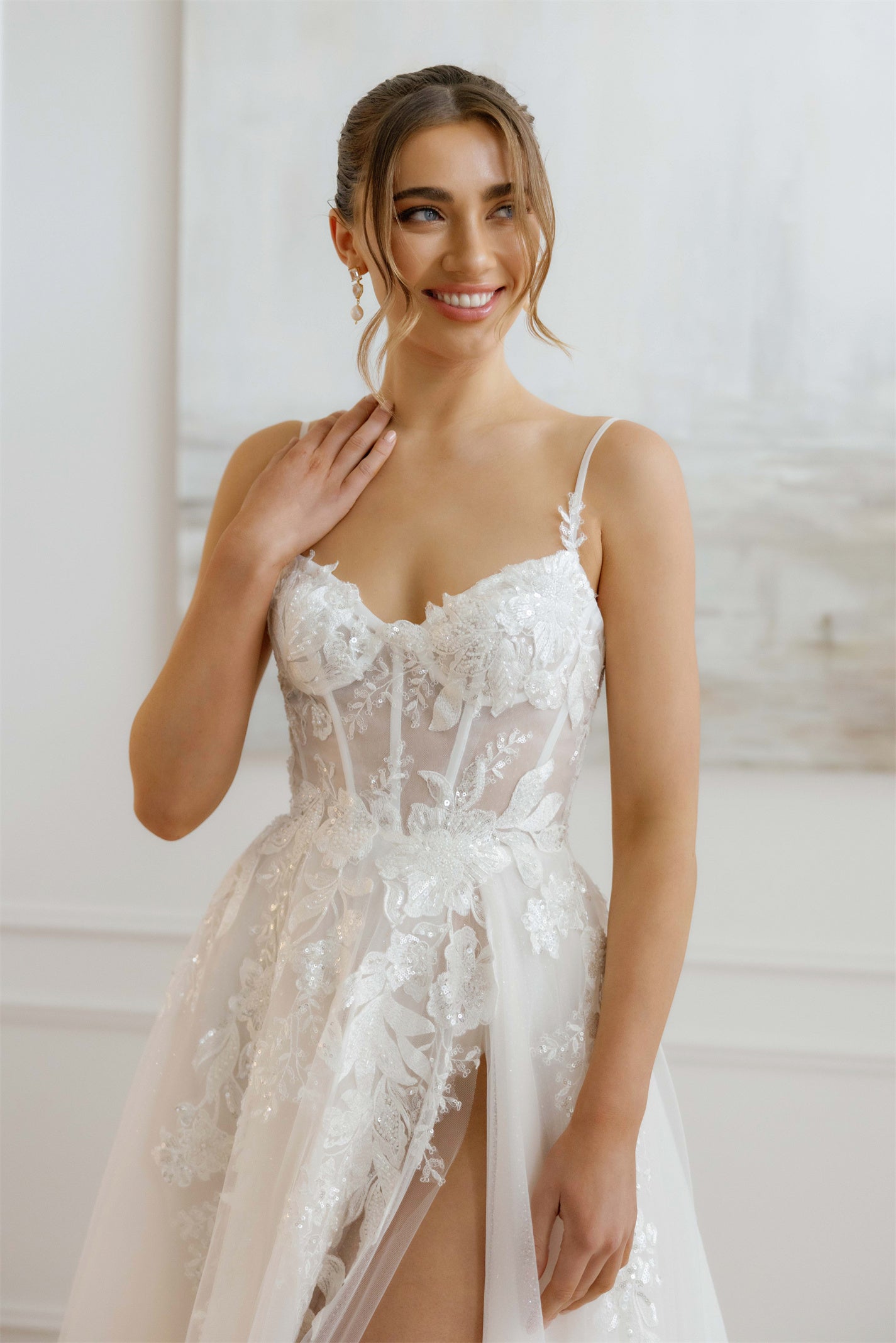 BROOKLYN gown - lace A-LINE bridal gown by Willow collection Miss Chloe 