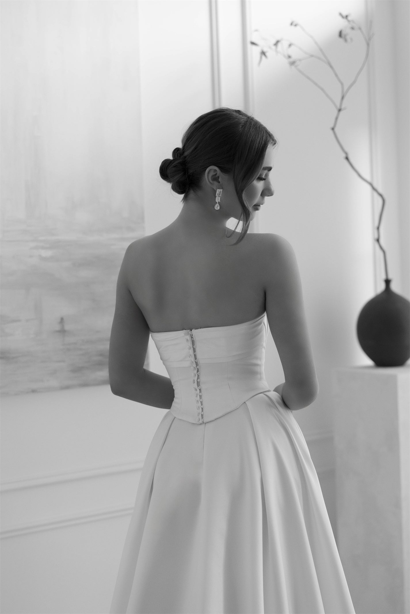EMILY gown - A-LINE satin bridal gown by Willow collection Miss Chloe 