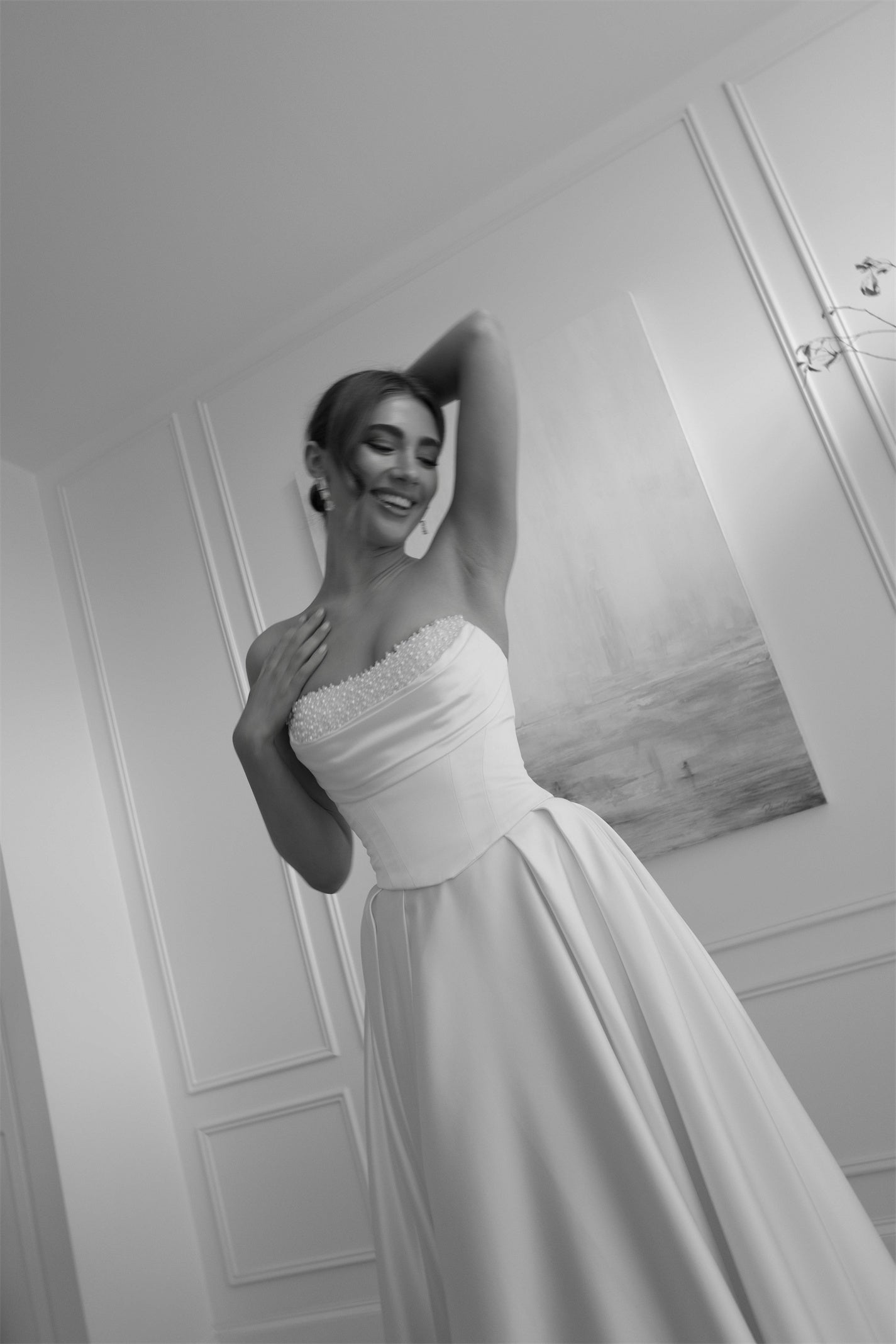 EMILY gown - A-LINE satin bridal gown by Willow collection Miss Chloe 