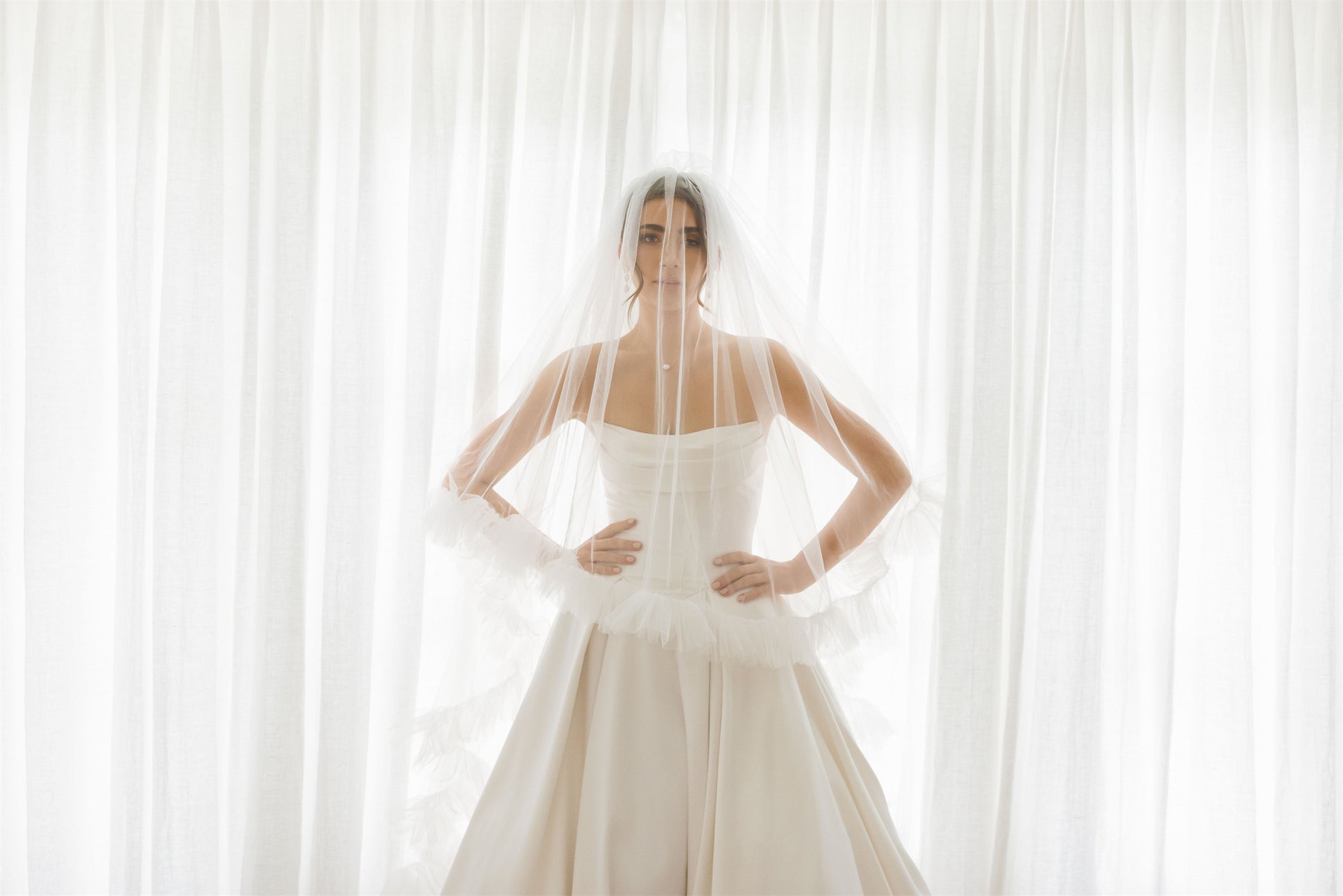 GINA gown - A-LINE Mikado bridal gown by Willow collection Miss Chloe 