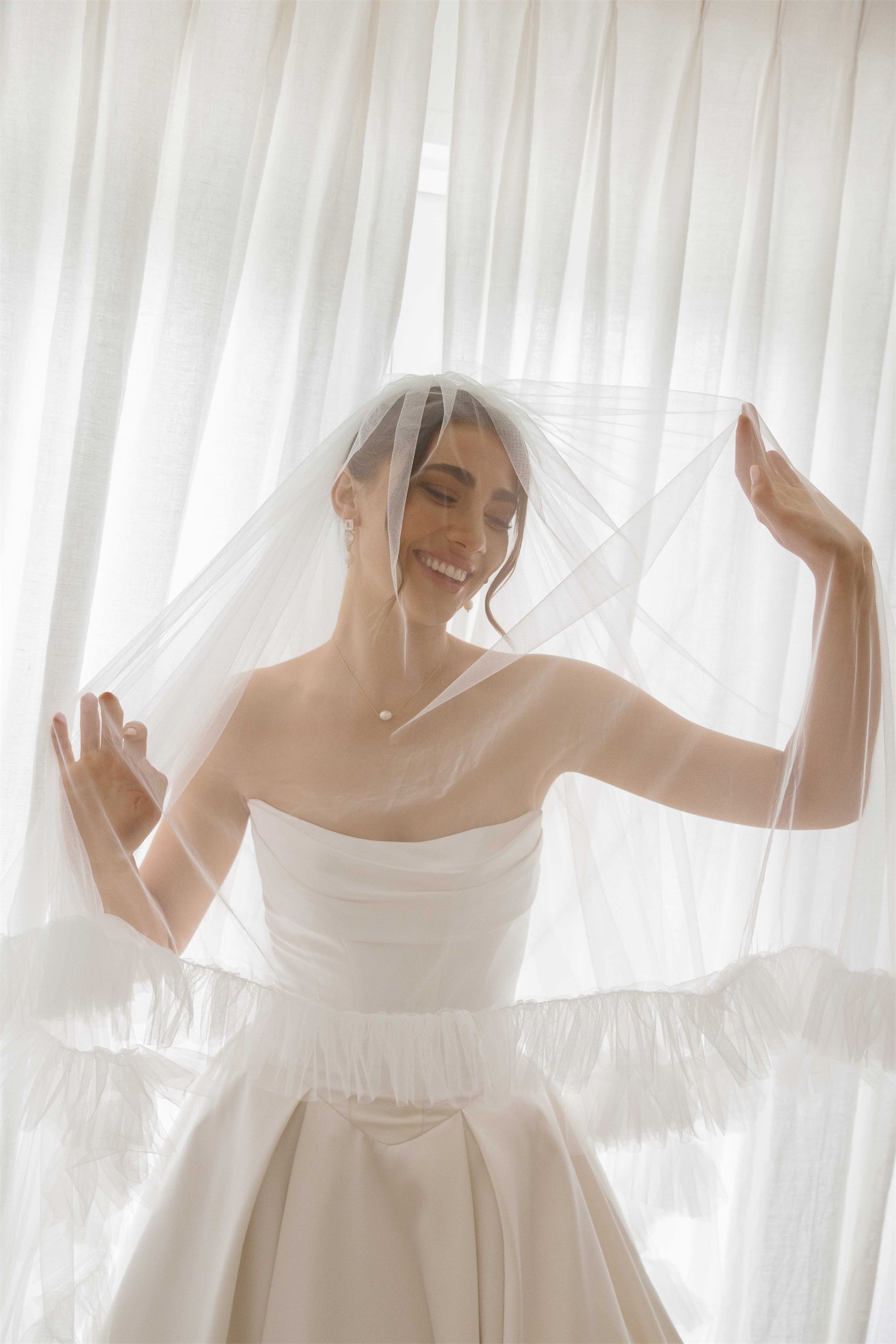 GINA gown - A-LINE Mikado bridal gown by Willow collection Miss Chloe 