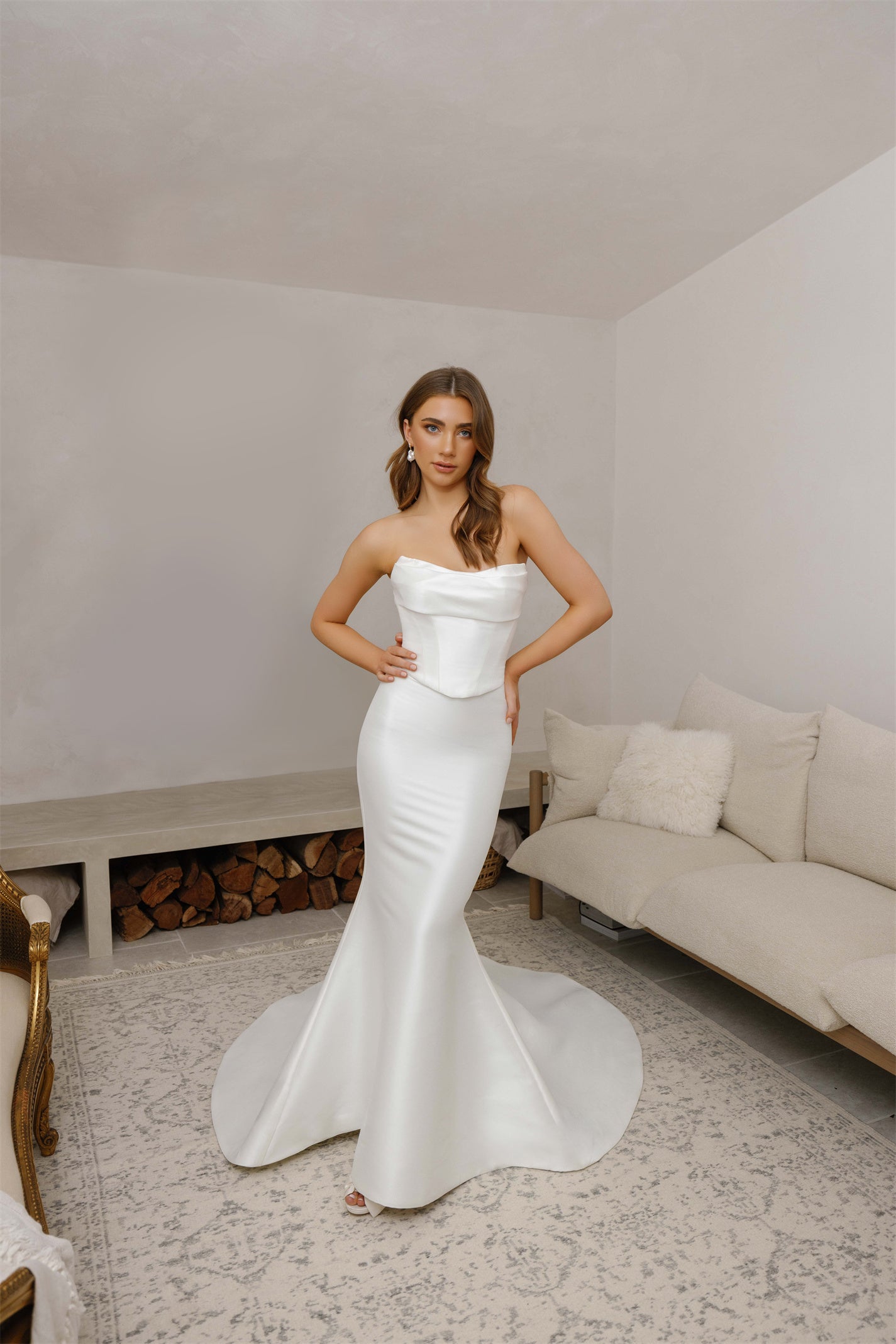 JAYDE gown - FITTED two-piece bridal gown by Willow collection Miss Chloe 
