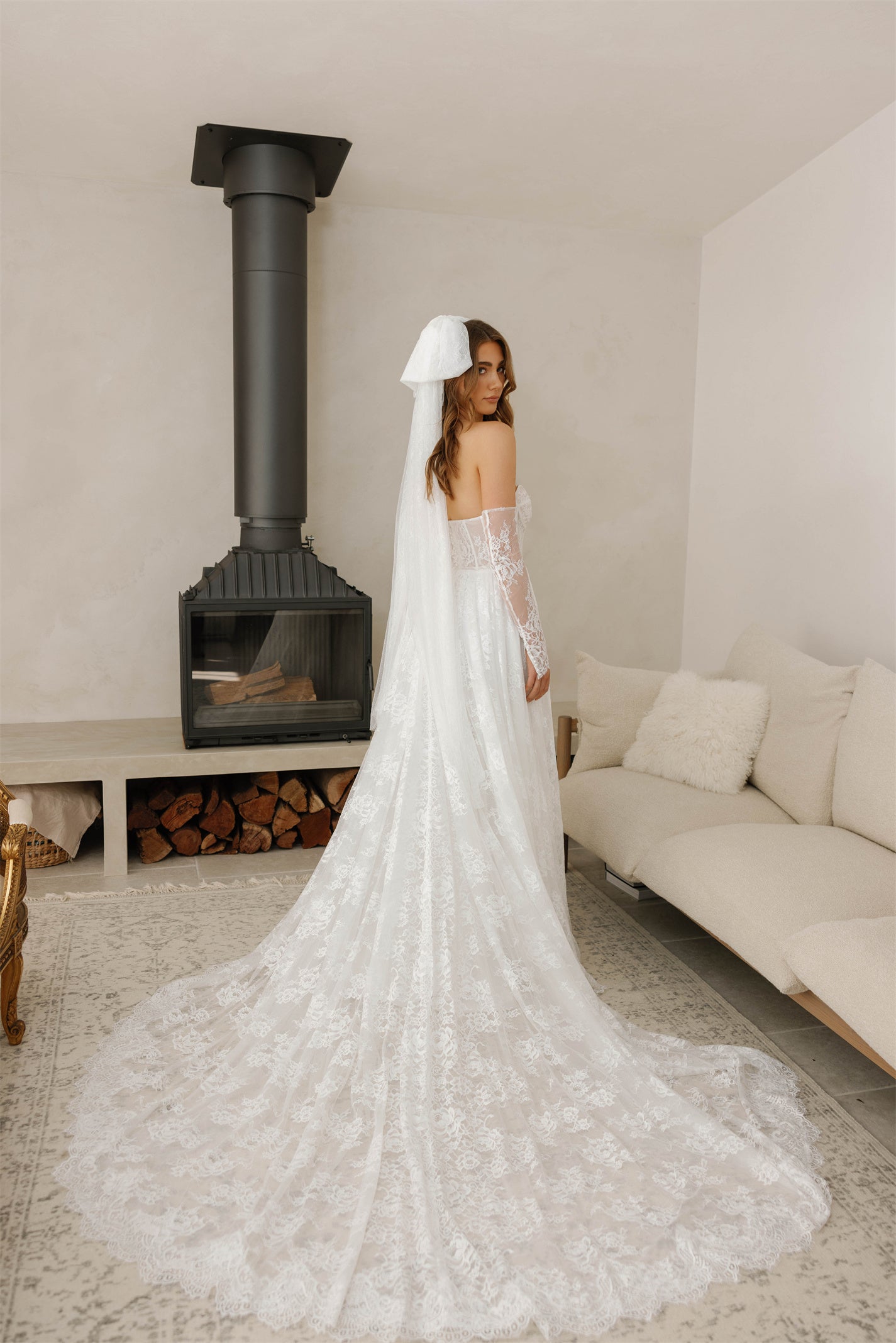 KATE gown - lace A-LINE bridal gown by Willow collection Miss Chloe 