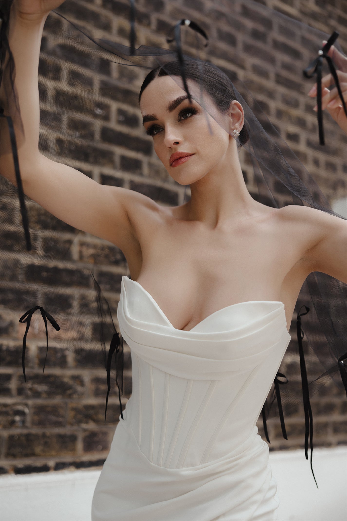 MANDY Bridal Gown, by Windsor collection, Jessica Couture. Fit-n-Flare with strapless sweetheart neckline