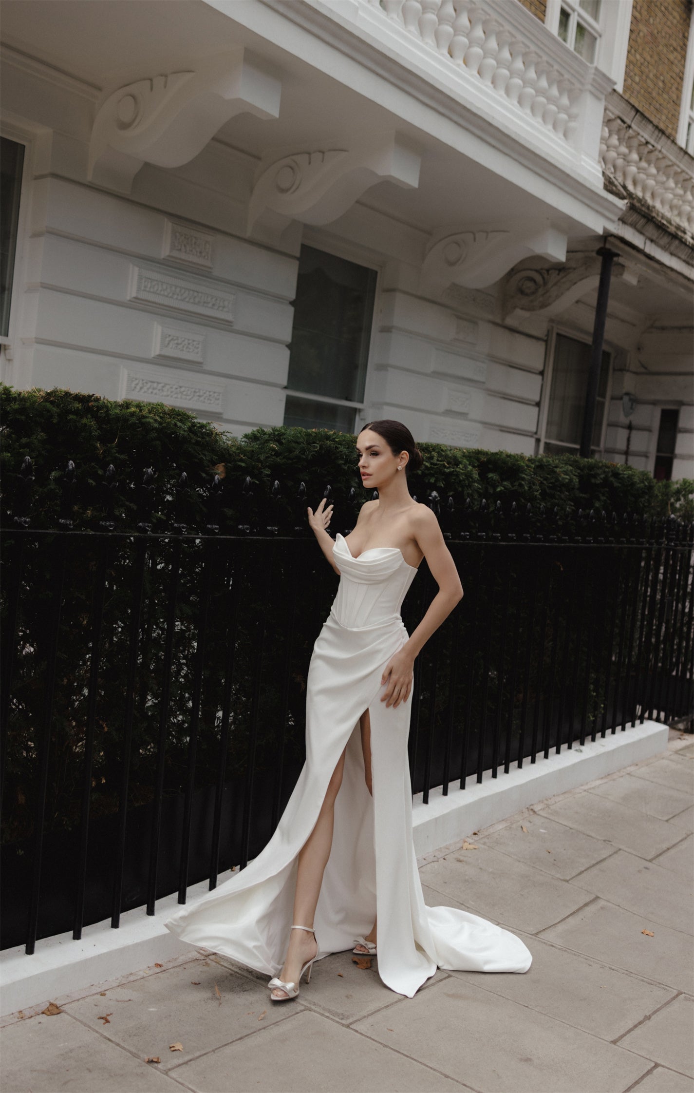 MANDY Bridal Gown, by Windsor collection, Jessica Couture. Fit-n-Flare with strapless sweetheart neckline