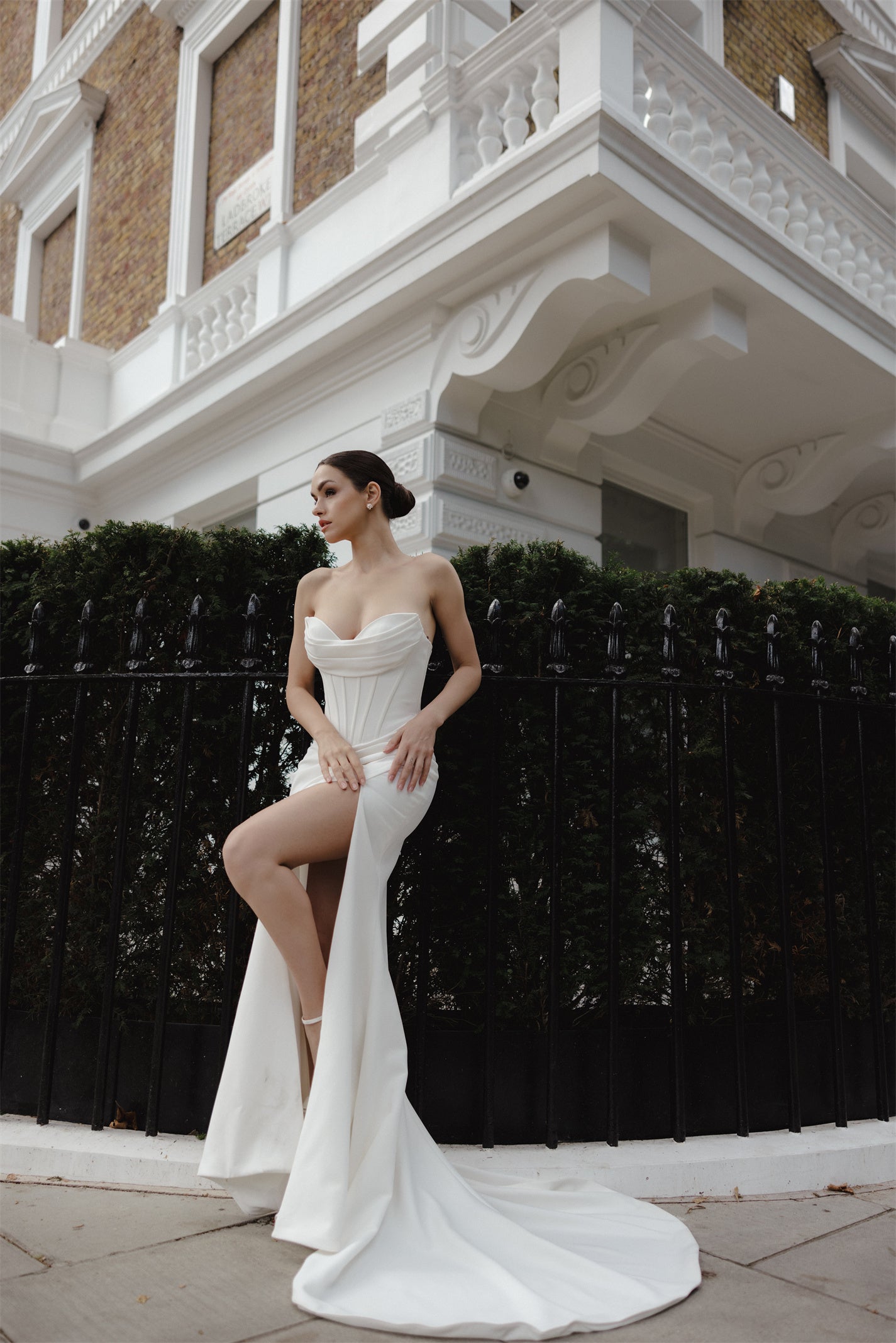 MANDY Bridal Gown, by Windsor collection, Jessica Couture. Fit-n-Flare with strapless sweetheart neckline