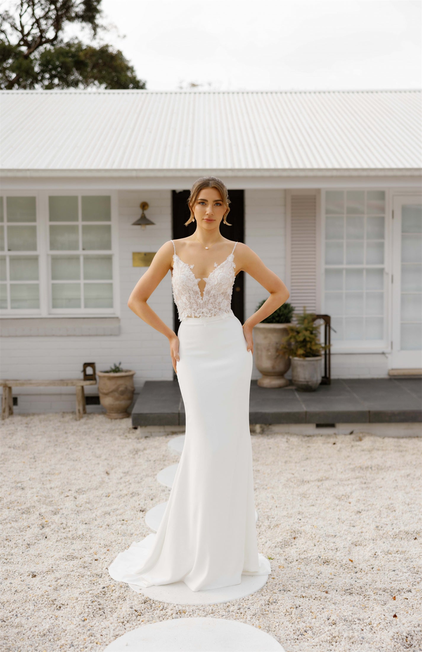 NATALIE gown - FIT'N'FLARE bridal gown by Willow collection Miss Chloe 