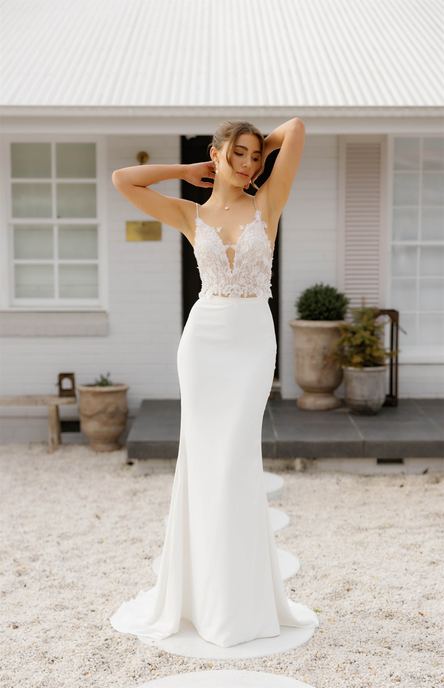 NATALIE gown - FIT'N'FLARE bridal gown by Willow collection Miss Chloe 