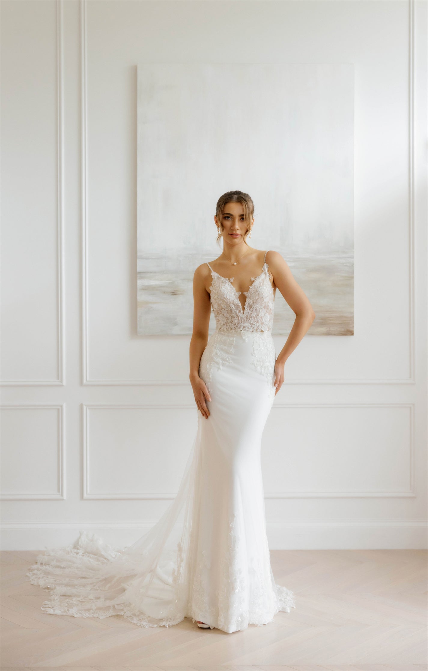 NATALIE gown - FIT'N'FLARE bridal gown by Willow collection Miss Chloe 