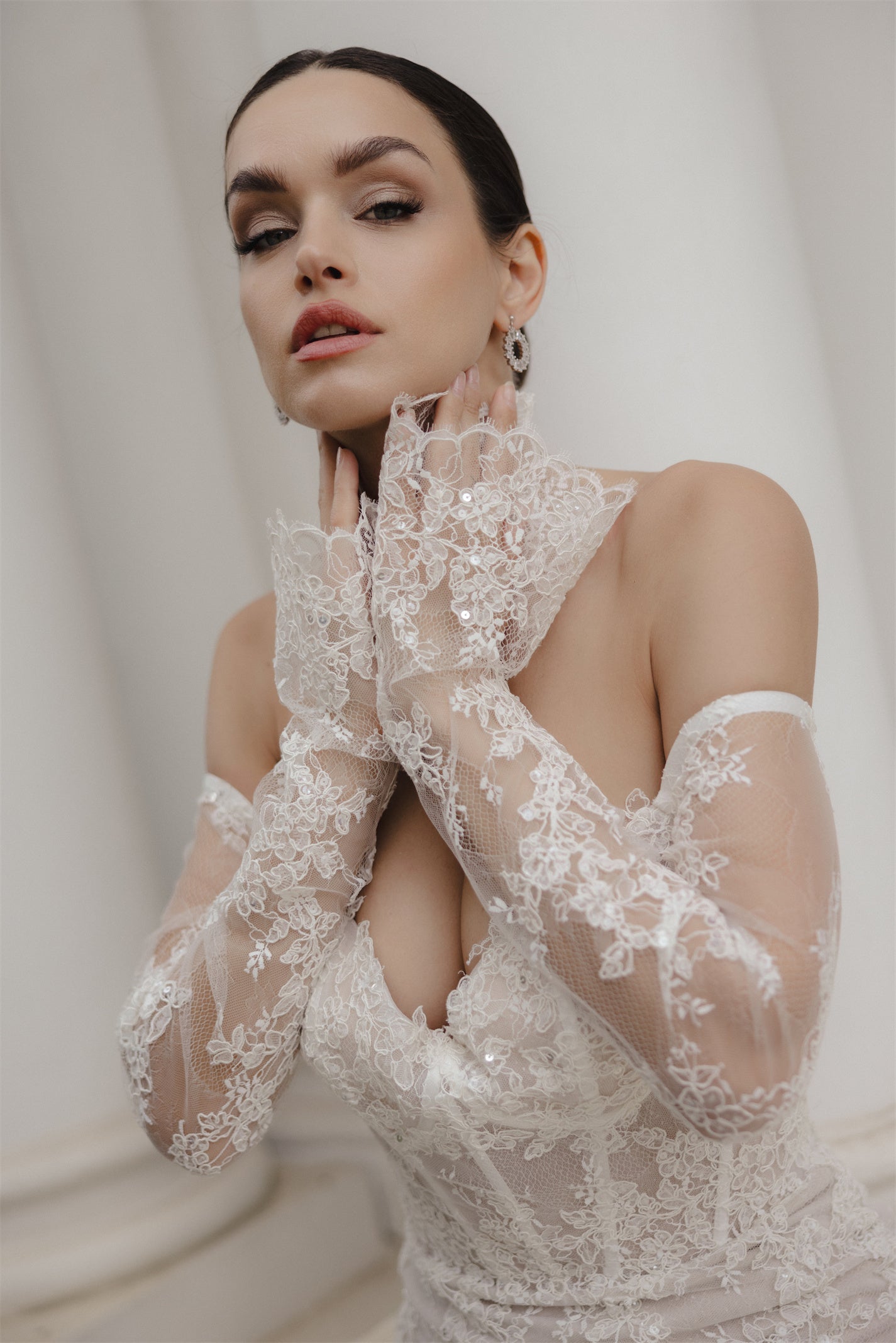 RIDGE Bridal gown - by Windsor collection Jessica Couture. Fitted Sweetheart neckline lace gown