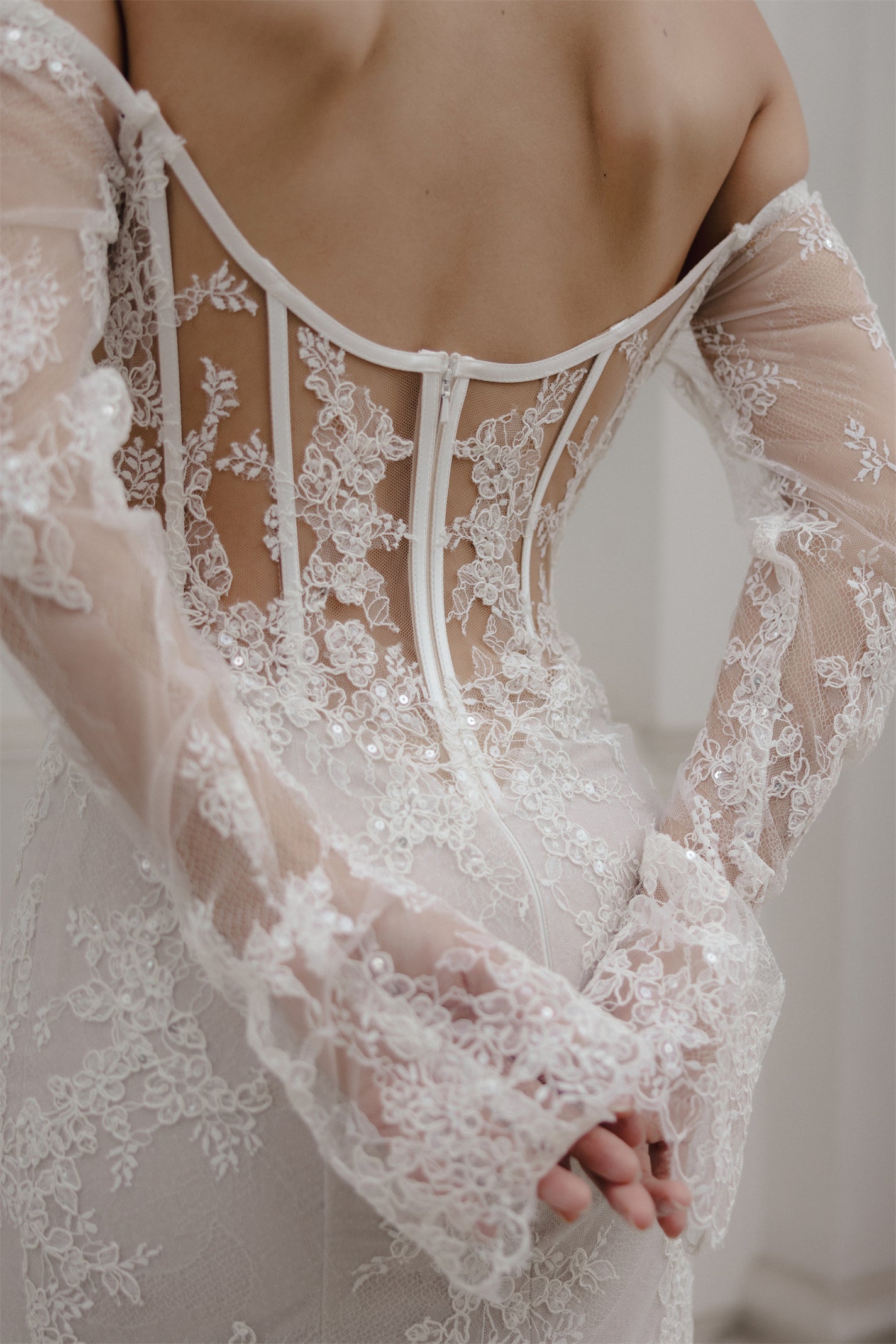 RIDGE Bridal gown - by Windsor collection Jessica Couture. Fitted Sweetheart neckline lace gown