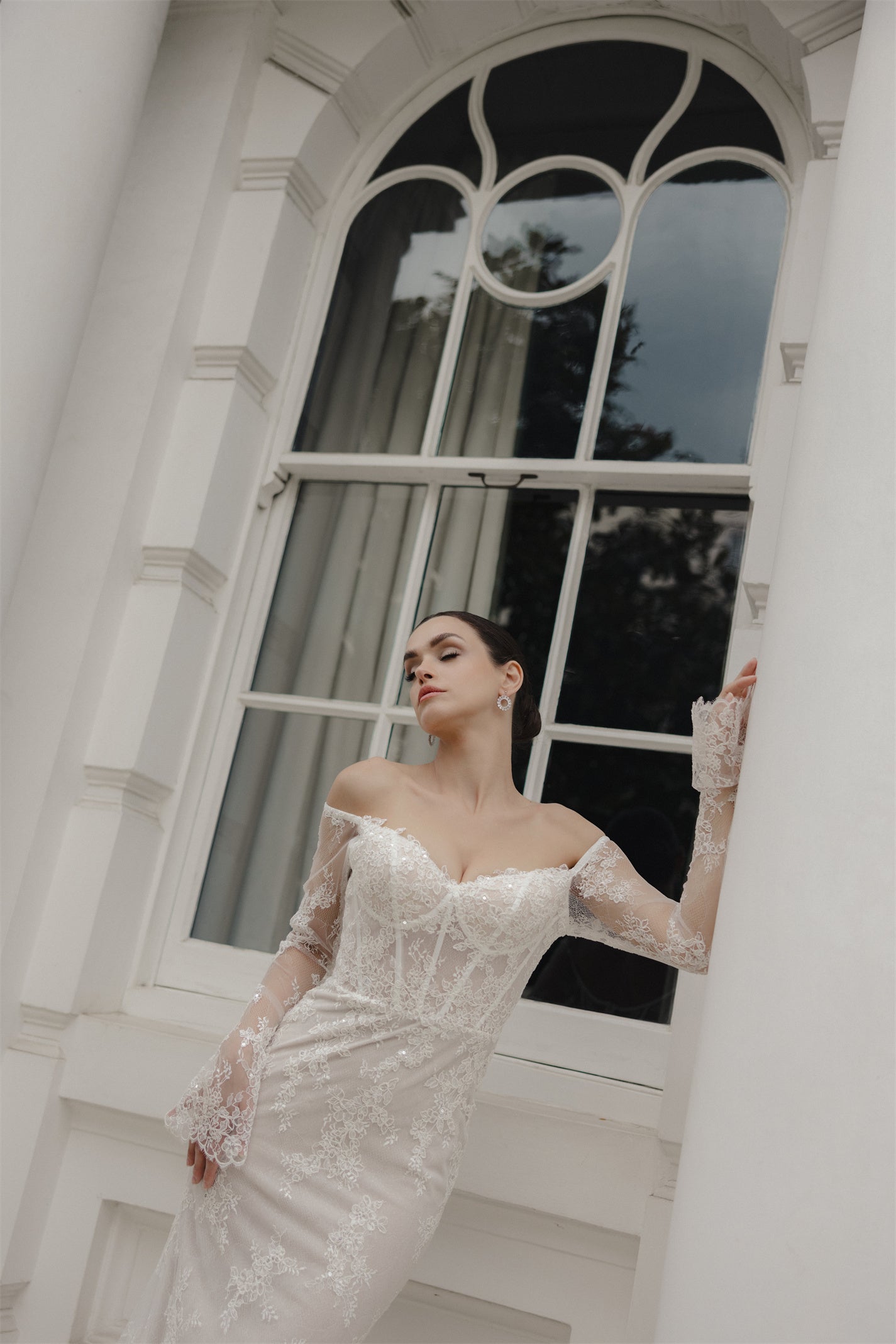 RIDGE Bridal gown - by Windsor collection Jessica Couture. Fitted Sweetheart neckline lace gown