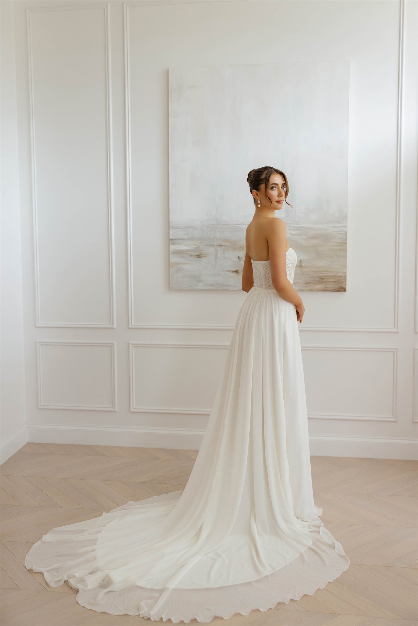 TONICA gown - chiffon A-LINE bridal gown by Willow collection Miss Chloe 
