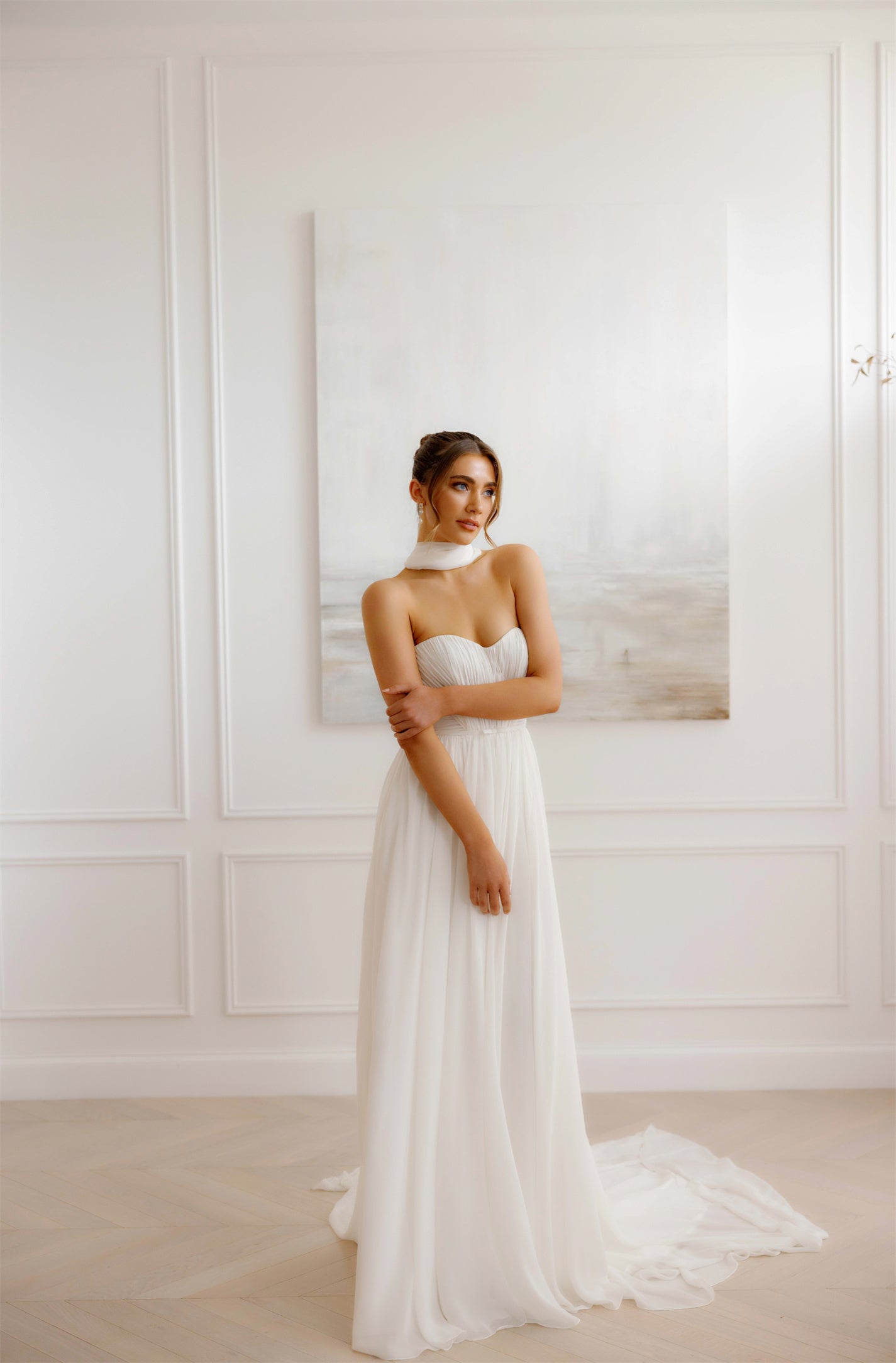 TONICA gown - chiffon A-LINE bridal gown by Willow collection Miss Chloe 
