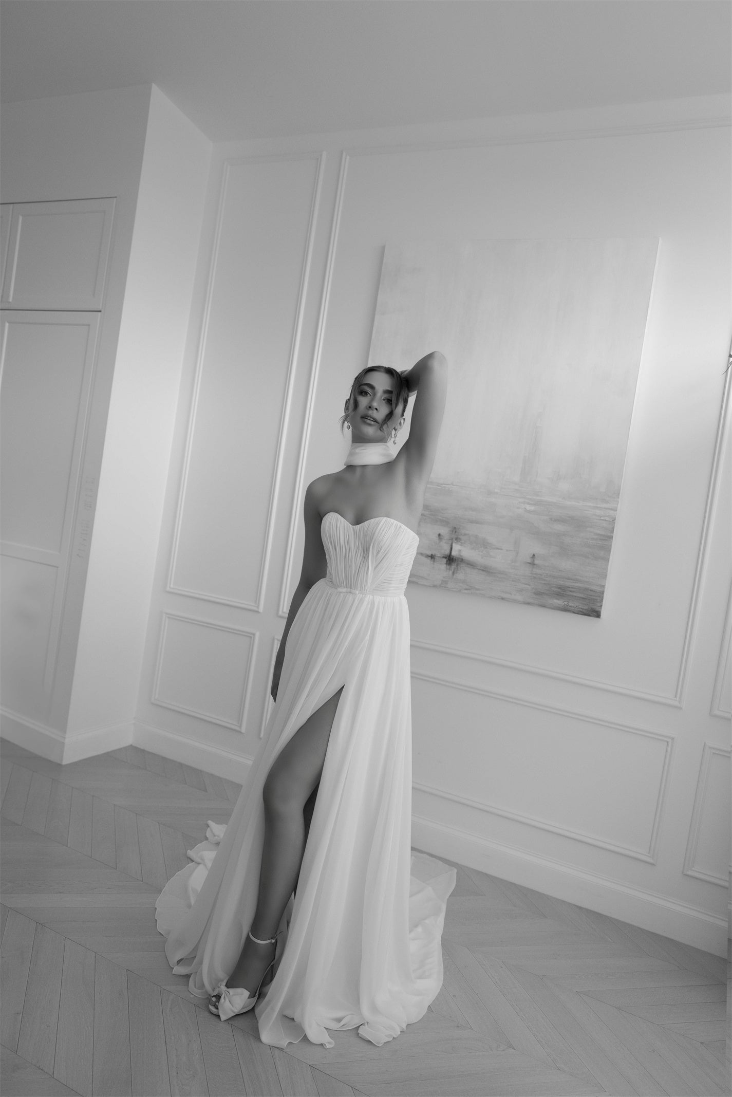 TONICA gown - chiffon A-LINE bridal gown by Willow collection Miss Chloe 
