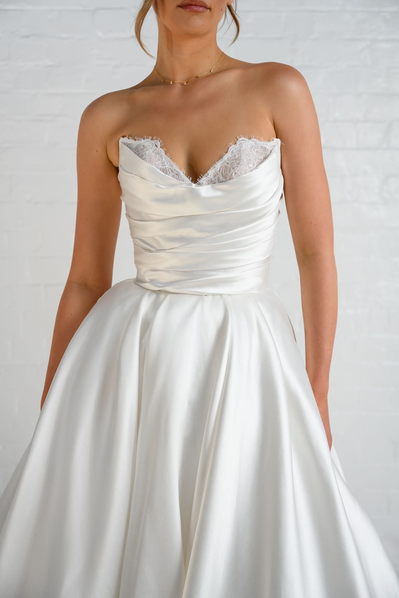 PARIS gown - Satin A-LINE bridal gown by Ever after collection Miss Chloe 