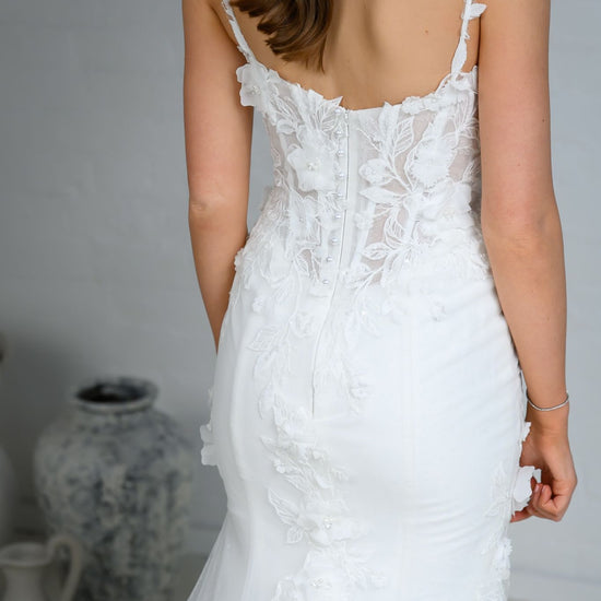 VERONIKA gown - Lace FIT-N-FLARE bridal gown by Ever after collection Miss Chloe 